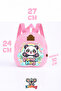 [Print Name] Panda Ba Printed Embe Girl's Backpack Bag Ebek/ Children's Backpack Bag - 4