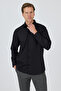 Black Hard Collar Long Sleeve Pocketless Comfort Fit Cotton Pack Shirts 1004255287 - 3