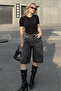 Smoked Women's Bermuda Shorts Mg2539 - 2