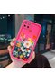 Realme C25 Compatible Silicone Shockproof Rose Red Phone Case Flower Pattern - 3