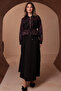 Patterned Jacket Set N2713 Plum - 5