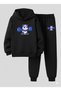 Hooded Kids Boys Set Halterci̇ Panda 3 İplik Şa Brushed Inside Weatshirt - Tracksuit Set