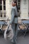 Khaki Tie-Detail Modal Women's Jacket Set Mg2738 - 5