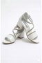 Girl's Block Heel Stone Evening Dress Shoes Sandals Special Occasion Shoes with Ankle Strap and Heart Detail - 6