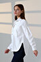 Women's Oversized Cut Gabardine Shirt Jacket Casual Elegance -Bnj4884 - 6