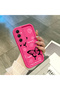 Silicone Slim Soft Rose Red Phone Case Compatible with Samsung Galaxy A05S Butterfly Pattern - 4