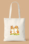 Cute Squirrels and Acorns Printed Bag