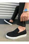 Black Suede (White Sole) Men's Casual Shoes
