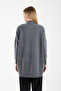 French Knitwear Wool Cardigan Gray - 4