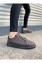 Brown (Black Sole) Men's Casual Shoes with Rubber Laces - 3