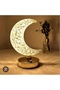 Crystal Crescent Moon Table Lamp – 3 Light Modes (Cold, Natural, Warm)