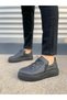 Black (Black Sole) Men's Casual Shoes with Lace Detail - 2
