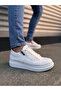 White Lace-Up Zippered Men's Shoes Sneakers - 3