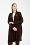 Yakut Wool Knitwear Cardigan Brown