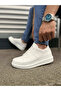 White Lace-Up Men's Sneakers