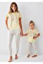 Mother-Daughter, Yellow, Striped Pajama Set (Sets Sold Separately)