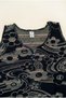 Comfortable Fit Women's Navy Blue Floral Print Zero Sleeve Cotton Piece V-Neck Summer Casual Midi Length Dress - 6