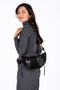 Women's Shoulder Bag Suede and Leather Bag . Small Size Bag