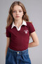 Slim Fit Printed Polo T-Shirt Girls G1001A826Sm - 3