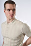 Kendinden Striped Knitwear Polo T-Shirt - 4