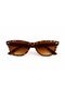 Women's Leopard Frame Sunglasses – Brown Gradient Glass Modern Retro Uv400 Protection - 2