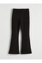 Giyçık Store Den Black Elastic Waist Girls' Spanish Style Leggings 2-Piece Set - 4