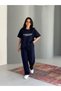 Laser Cut Tshirt - Seam Detail Women's Tracksuit Set of 2