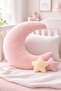 Welsoft Fleece Moon Pillow Decorative Plush Cushion Softly Padded Home & Kids Room Accessory