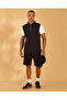 Men Black Contrast Sleeve Polo Shirt With Zip Placket - 2