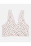 Women 2-Pack V-Neck Comfort Seamless Bras with Lace - 4