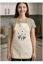 Punch Flower D Patterned Embroidered Kitchen Apron Punch Embroidered Bag Holder 2-Piece Kitchen Set - 4