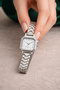 Women's Steel Watch Silver Color Minimal Vintage Stylish Elegant Case Wristwatch - 6