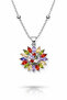 Silver Color Shuttle Sun Model Ball Chain Steel Necklace - 2