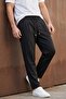 Men's Pleated Black Trousers with Elastic Laces, Comfortable Fit, Casual Trousers Ls-23136 - 4