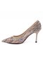 483 5 26Ya Women's Evening Dress Shoes Beige - 3
