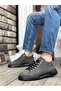 Lace-Up Men's Sneakers Smoke (Black Sole) - 2