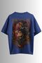 Attack on Titan Eren Yeager Anime Unisex Oversize 24/1 Cotton T-Shirt - Special Collar Print