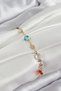 Brass Mixed Color Zircon Stone Gold Color Women's Bracelet