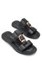 Rhea Mina Women's Slippers 0012284 Black Skin