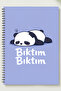 Special Design Themed A5 Metal Spiral Bound Unlined Cardboard Cover Special Design Themed A5 Notebook