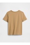 Baby Boy Light Brown Graphic Printed T-Shirt - 3