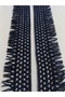 Dark Navy Blue Cotton Pcs Truck, Curtain, Curtain Fringed Accessories 1 Meter - 4