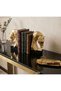 Decorative Book Holder Cubic Horse Figurine Set of 2 Gold Colored (Polyester) - 3