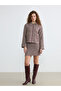Nevavm Shirt Collar Plaid Women's Tweed Jacket with a Difference - 2