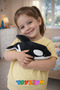Plush Orca Whale Toy 30 cm – Play & Sleep Companion – Soft-Textured - Cute Design - 2