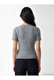 Crew Neck Self-Patterned Women's Knitwear Sweater - 3