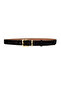Genuine Leather , 3 cm Gold Color Set Buckled , Black Suede , Sewn Classic Women's Set Belt I, 3Cmkla47 - 7
