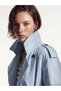 Quality Pieces from Çelebi Store Double Breasted Roba Collar Women's Trench Coat - 3