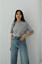 Smoke Gray 100% Cotton Crew Neck T-Shirt - 3
