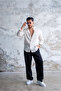 Raw Linen Oversize Shirt White - 6